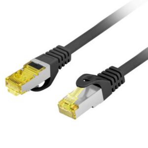 PATCHCORD CAT.6A S/FTP LSZH CU 0.25M BLACK FLUKE PASSED LANBERG