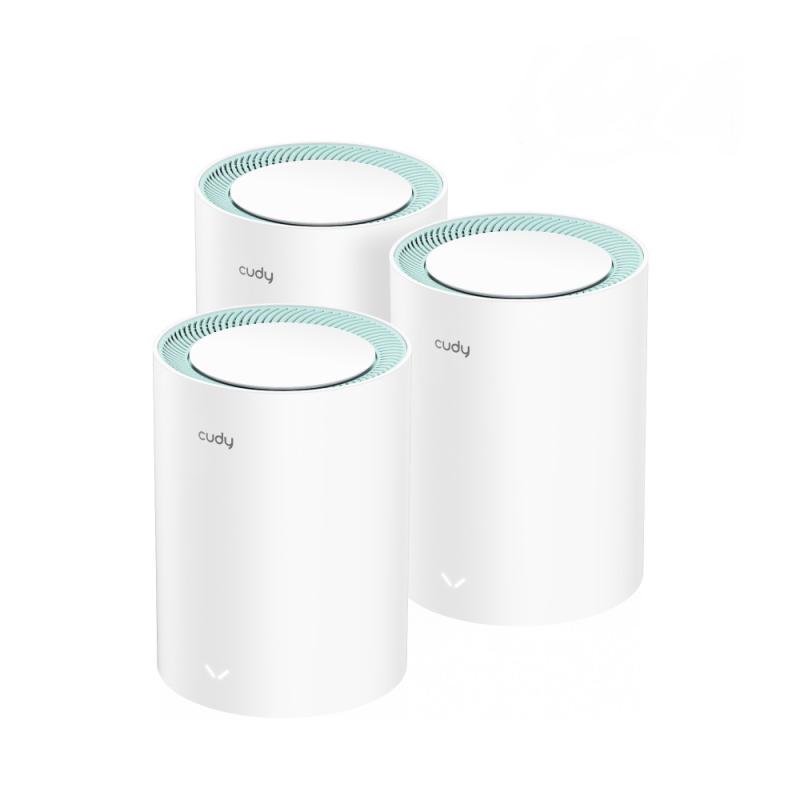Router wireless CUDY M1300 3-PACK, WIFI 5, Mesh, Dual Band