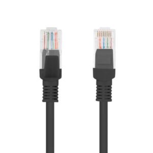 Patch cord Cat.5e UTP 20 m negru, Fluke Passed