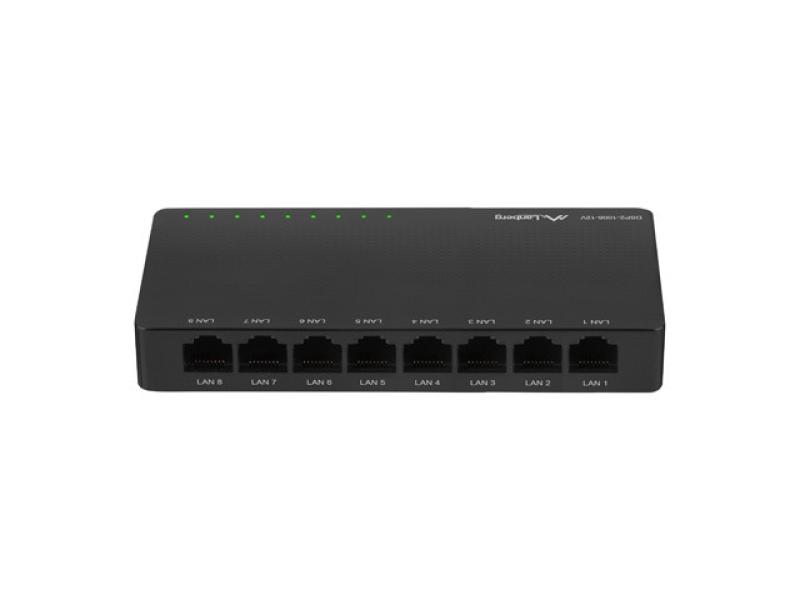 Switch DSP2-1008-12V 8x 1 Gb/s, fara management, Gigabit Ethernet,