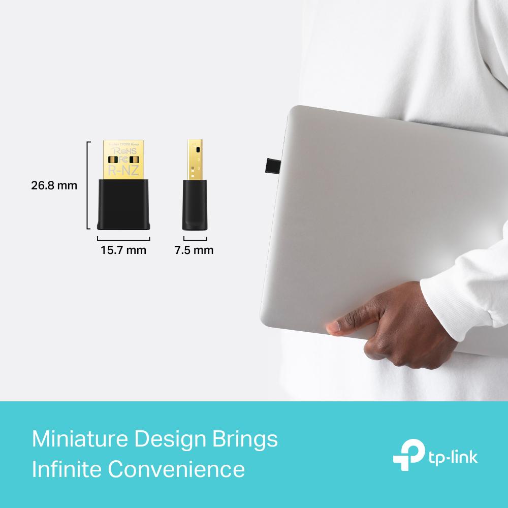 Adaptor wireless TP-Link Archer TX20 Nano, WIFI 6, Dual Band - imagine 3