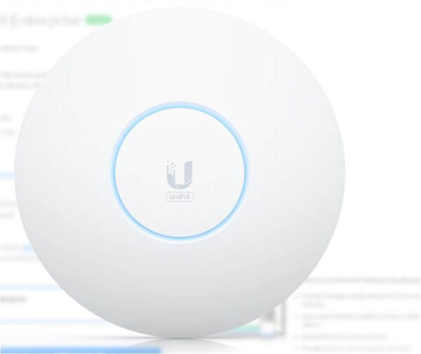 UBIQUITI Unifi6 Enterprise Access Point, U6-ENTERPRISE, Tri-Band WIFI6, 2.4 GHz