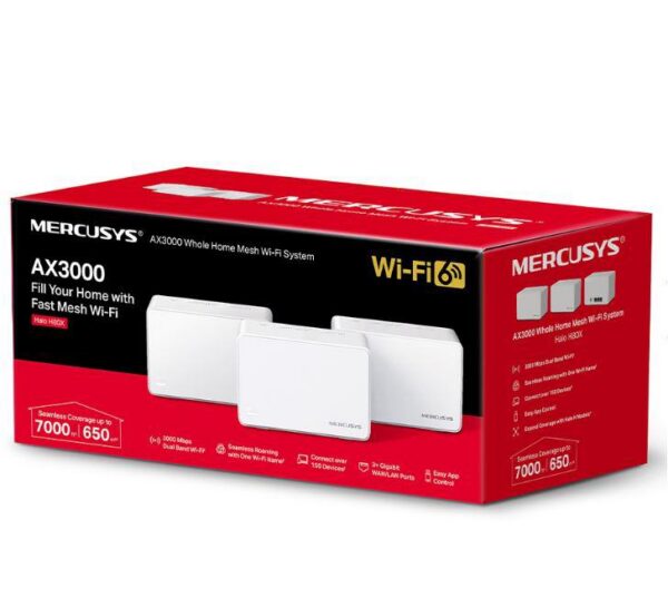 Router wireless MERCUSYS HALO H80X, WIFI 6, Mesh, Dual Band - imagine 5