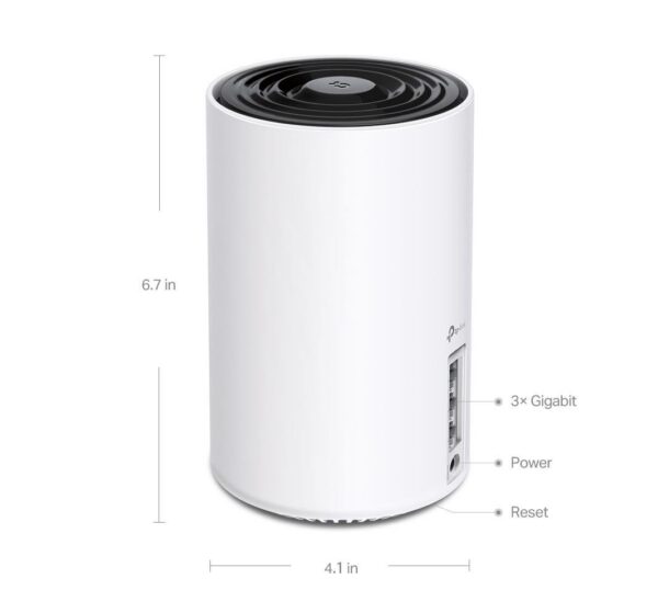 Router wireless TP-LINK Deco XE75, WIFI 6E, Mesh, Tri-Band - imagine 3