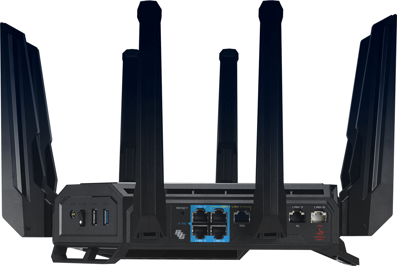 Router wireless ASUS ROG Rapture GT-BE98, WIFI 7, Mesh, Quad-Band - imagine 3