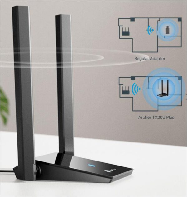 Adaptor wireless TP-Link Archer TX20U Plus, Dual Band - imagine 5