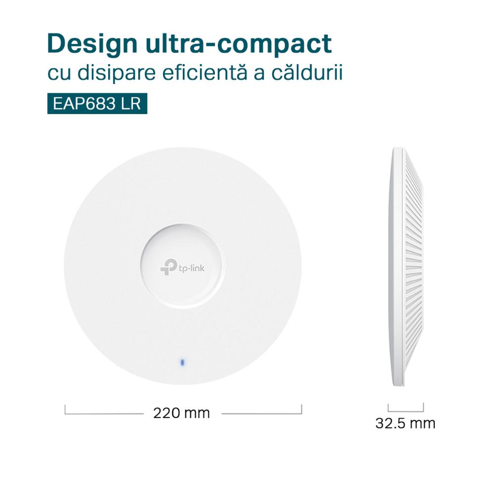 TPLINK ACCES POINT AX6000 LONG RANGE EAP683 LR, Interfata: 1 - imagine 4