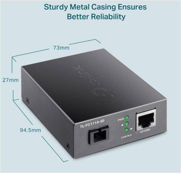 "10/100 Mbps RJ45 to 100 Mbps Single-mode SC WDM Bi-Directional - imagine 3