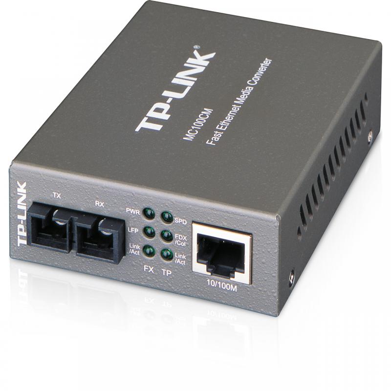 "Omada 10/100 Mbps RJ45 to 100 Mbps Multi-mode SC Fiber