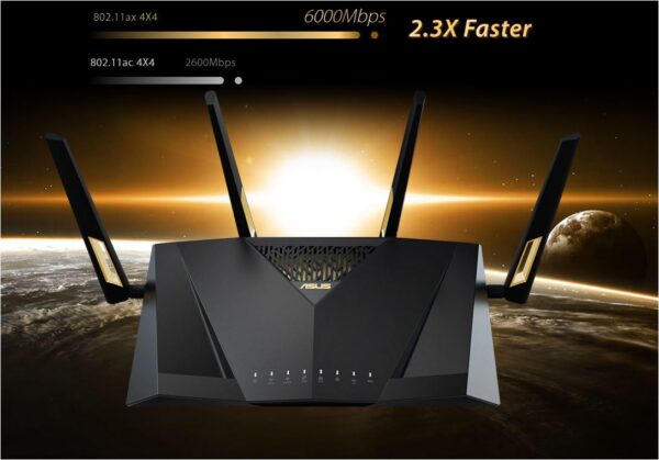 Router wireless ASUS RT-AX88U Pro, WIFI 6, Mesh, Dual Band - imagine 3