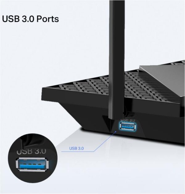 Router wireless TP-LINK Archer AX72 PRO, WIFI 6, Mesh, Dual - imagine 4