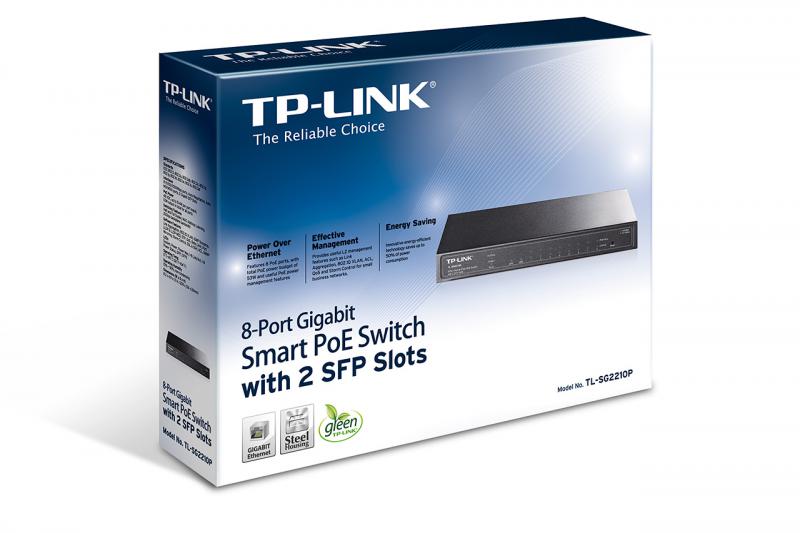 Switch TP-Link TL-SG2210P, 8 port, 10/100/1000 Mbps - imagine 4