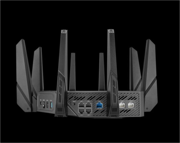 Router wireless ASUS ROG Rapture GT-AXE16000, WIFI 6E, Mesh, Quad-Band - imagine 5