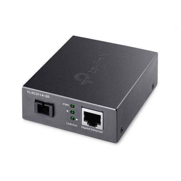 "10/100/1000 Mbps RJ45 to 1000 Mbps Single-mode SC WDM Bi-Directional