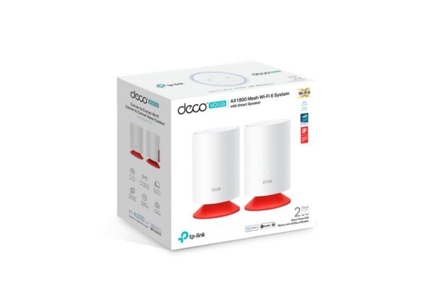 Router wireless TP-LINK Deco Voice X20 (2-pack), WIFI 6, Mesh, - imagine 3