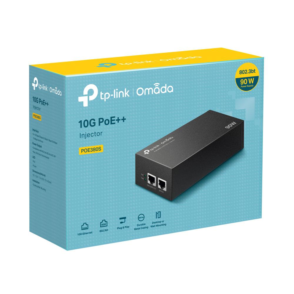 "Omada 10G PoE++ Injector Adapter PORT: 1× 10Gbps PoE Port, - imagine 3
