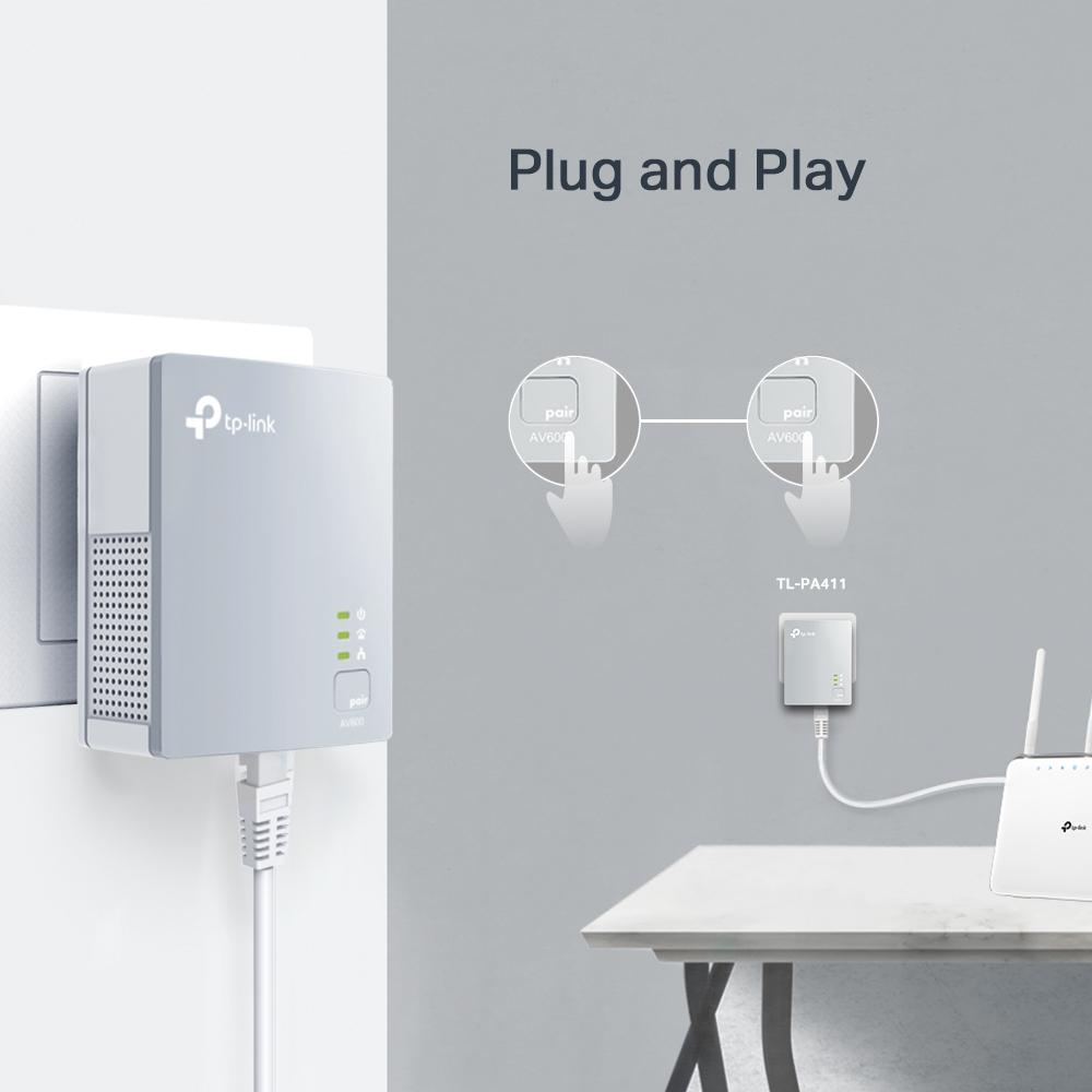 TP-LINK POWER LINE av 600 KIT TL-PA411 KIT, Standarde și - imagine 4