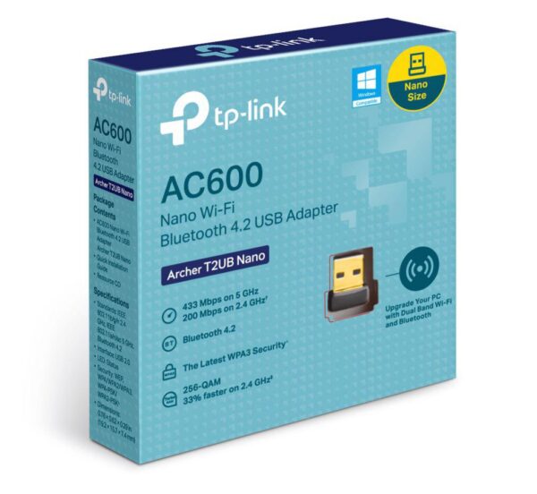Adaptor wireless TP-Link Archer T2UB Nano, WIFI 5, Dual Band - imagine 3