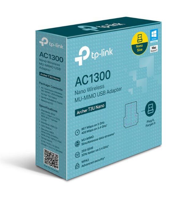Adaptor Wireless TP-LINK Archer T3U Nano, WIFI 5, Dual Band - imagine 5