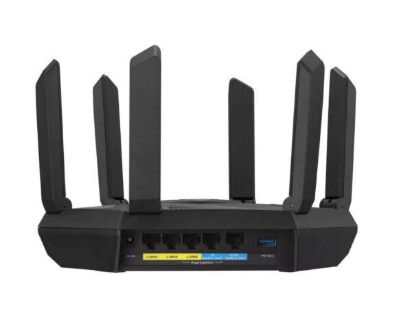 Router wireless ASUS RT-AXE7800, WIFI 6E, Mesh, Tri-Band - imagine 4