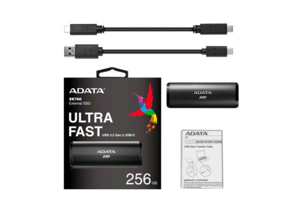 SSD extern ADATA SE760, 256 GB, USB 3.2 Gen 2, - imagine 4