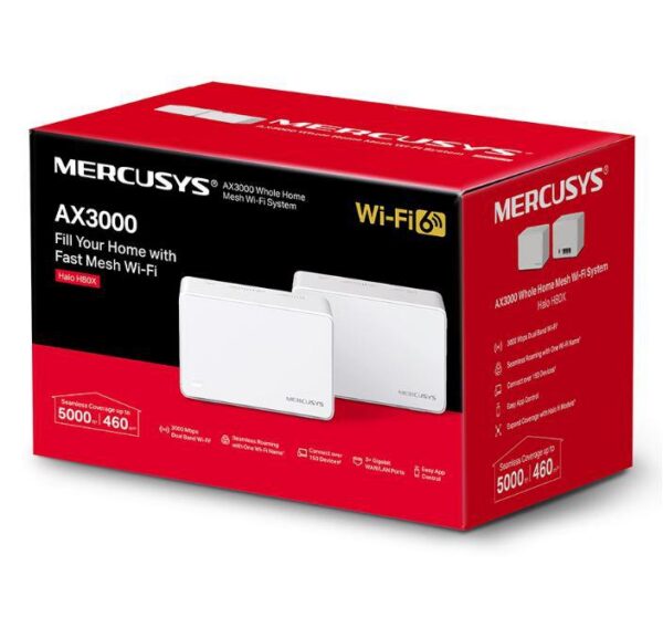 Router wireless MERCUSYS HALO H80X, WIFI 6, Mesh, Dual Band - imagine 6