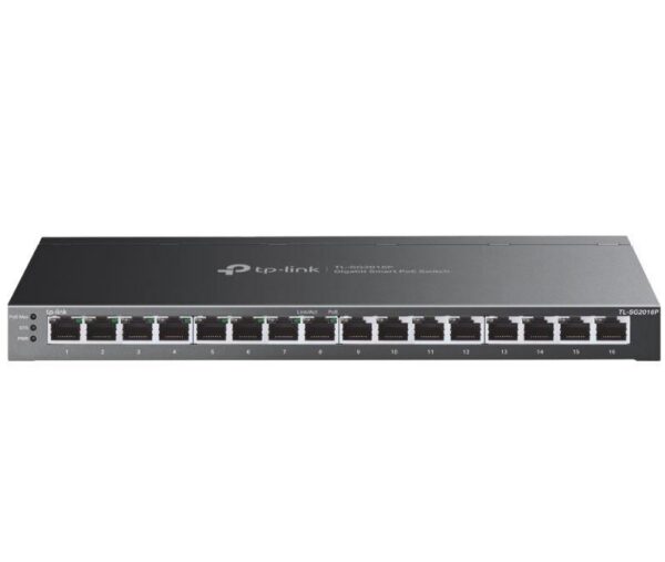 "JetStream™ 16-Port Gigabit Smart Switch with 8-Port PoE+ PORT: