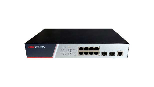 Switch Hikvision DS-3E2510P(B), Switching Capacity 336 Gbps, 8 Gigabit Poe