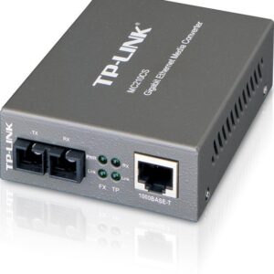 "Omada 10/100/1000 Mbps RJ45 to 1000 Mbps Single-Mode SC Fiber