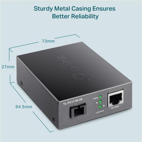 "10/100 Mbps RJ45 to 100 Mbps Single-mode SC WDM Bi-Directional - imagine 3