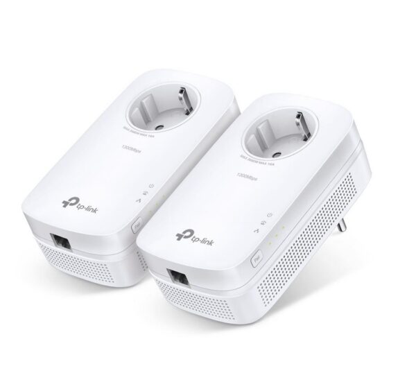 TP-Link AV1200 Gigabit Passthrough Powerline Starter Kit, TL-PA8010PKIT, HomePlug AV2,